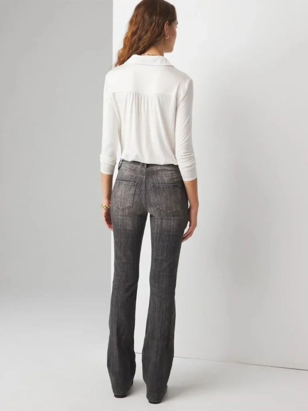 WHBM Mid Rise Bootcut Jeans
